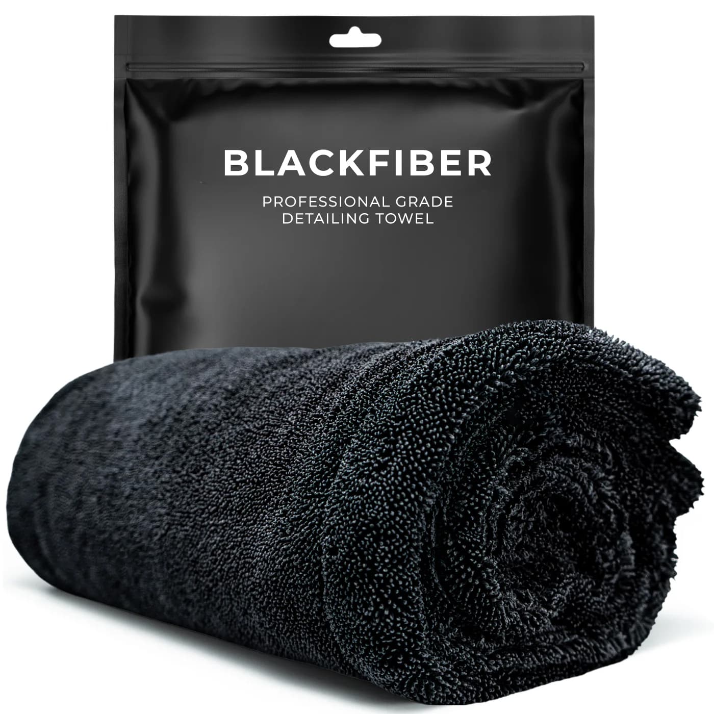 BlackFiber premium microfiber towel — cover